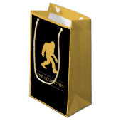 おもしろいで大きい足によってSquatchinの行くサスカッチ スモールペーパーバッグ (正面アングル)