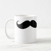 おもしろいで大きい髭のマグ コーヒーマグカップ (左)