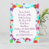 おもしろいで太陽の熱帯パーティー時間招待状 招待状 (スタンド正面)