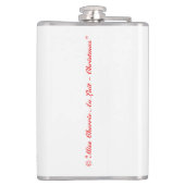 おもしろいで失礼なクリスマスのサンタのピンナップの女の子のスキットル02 フラスク (裏面)