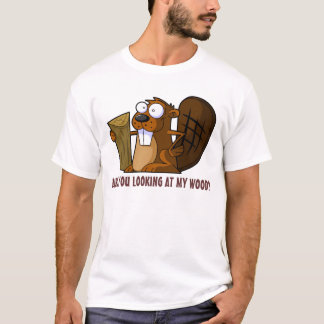 おもしろいで失礼なビーバー Tシャツ