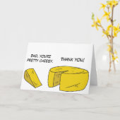 おもしろいで安っぽい父の日カード カード (黄色い花)