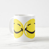 おもしろいで幸せなコーヒー・マグ コーヒーマグカップ (正面左)