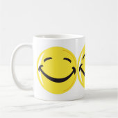 おもしろいで幸せなコーヒー・マグ コーヒーマグカップ (左)