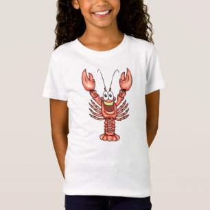 おもしろいで幸せなロブスター Tシャツ