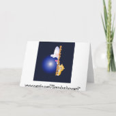 おもしろいで幸せな休日の労働者の日カード、脂肪質猫およびDU カード (裏面)