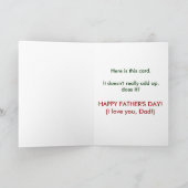 おもしろいで幸せな父の日カード カード (内部)