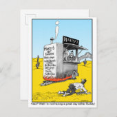 おもしろいで悪い日の郵便はがき 案内ポストカード (正面/裏面)