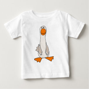 おもしろいで悲しいガチョウの漫画 ベビーTシャツ