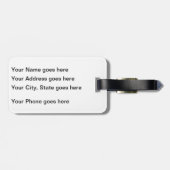 おもしろいで愚かな人々の荷物のラベル ラゲッジタグ (裏面横)