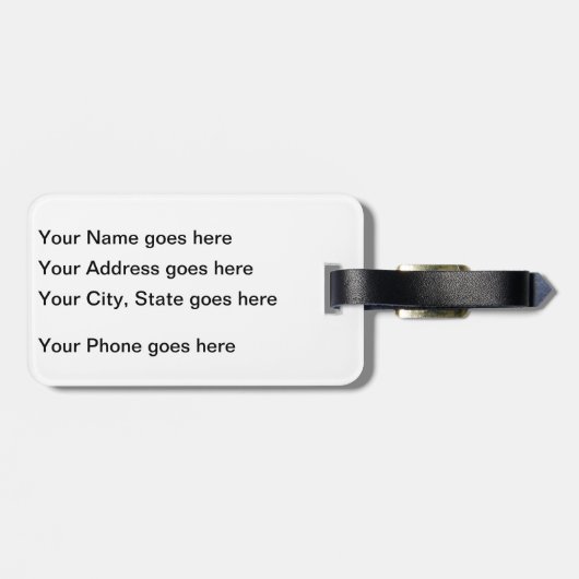 おもしろいで愚かな人々の荷物のラベル ラゲッジタグ (裏面横)