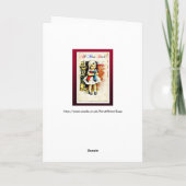 おもしろいで攻撃的なヴィンテージのクリスマスカード シーズンカード (裏面)