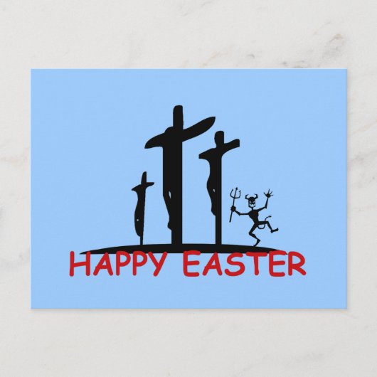 おもしろいで攻撃的なSatan シーズンポストカード (正面)