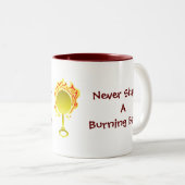 おもしろいで新しいパパのアドバイスの父の日のギフトのマグ ツートーンマグカップ (正面右)