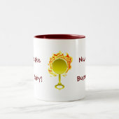 おもしろいで新しいパパのアドバイスの父の日のギフトのマグ ツートーンマグカップ (中央)