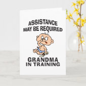 おもしろいで新しい祖母 カード (黄色い花)