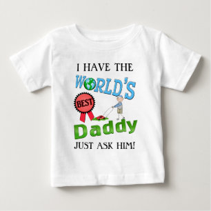 おもしろいで最も最高のなパパの父の日のTシャツ ベビーTシャツ