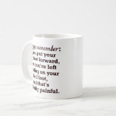 おもしろいで最も最高のな足Demotivational コーヒーマグカップ (正面左)