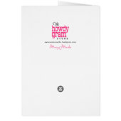 おもしろいで最も近い多用性がある臓器提供者のバースデー・カード (裏面)