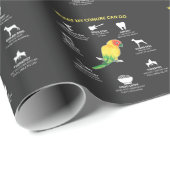 おもしろいで有能な日曜日Conureの鳥の恋人 ラッピングペーパー (ロールコーナー)