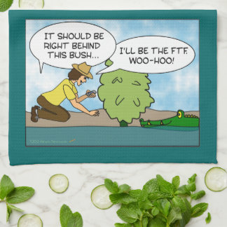 おもしろいで極度な隠し場所のGeocachingのギフトのカスタム キッチンタオル