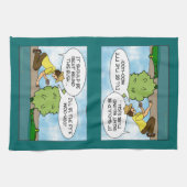 おもしろいで極度な隠し場所のGeocachingのギフトのカスタム キッチンタオル (横)