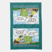 おもしろいで極度な隠し場所のGeocachingのギフトのカスタム キッチンタオル (縦)