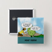 おもしろいで極度な隠し場所のGeocachingの一流ボタン 缶バッジ (正面&裏面)