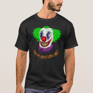 おもしろいで気色悪いピエロのワイシャツ Tシャツ