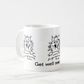 おもしろいで気難しい猫のコーヒー・マグはすぐにxxxをよく得ます コーヒーマグカップ (正面左)