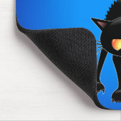 おもしろいで激しい黒猫の漫画 マウスパッド (コーナー)