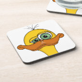 おもしろいで異様なアヒルの漫画 コースター (左側)