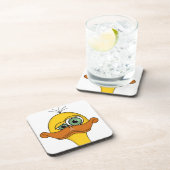 おもしろいで異様なアヒルの漫画 コースター (右側)