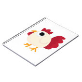 おもしろいで白い鶏 ノートブック (左側)