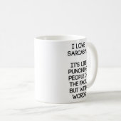 おもしろいで皮肉なコーヒー・マグ コーヒーマグカップ (正面右)