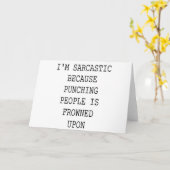 おもしろいで皮肉な引用文 カード (黄色い花)