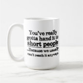 おもしろいで短い人々の引用文のコーヒー・マグ コーヒーマグカップ (左)