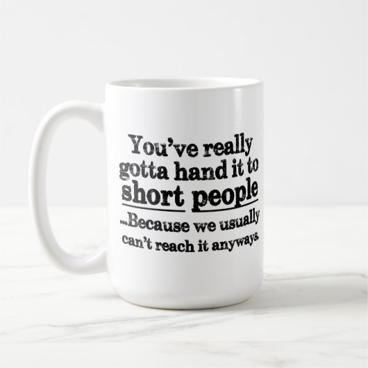 おもしろいで短い人々の引用文のコーヒー・マグ コーヒーマグカップ (左)