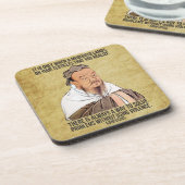 おもしろいで精神的な引用文-睾丸のカ コースター (左側)