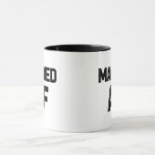 おもしろいで結婚したなAFのコーヒー・マグ マグカップ (中央)