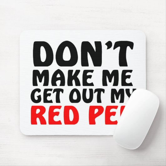 おもしろいで赤いペンの引用文 マウスパッド (マウス)