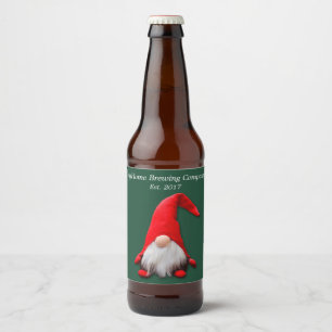 おもしろいで赤い格言のクリスマス ビールラベル