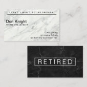 おもしろいで退職したなギャグのギフト 名刺 (正面/裏面)