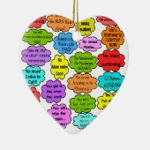 おもしろいで退職したなナースのギフトの協力者の思考II セラミックオーナメント (右)