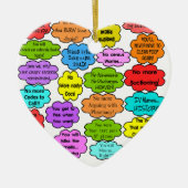 おもしろいで退職したなナースのギフトの協力者の思考II セラミックオーナメント (正面)