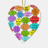 おもしろいで退職したなナースのギフトの協力者の思考II セラミックオーナメント (左)