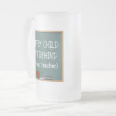 おもしろいで退職したな先生によって曇らされるマグ フロストグラスビールジョッキ (正面左)