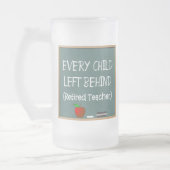 おもしろいで退職したな先生によって曇らされるマグ フロストグラスビールジョッキ (左)