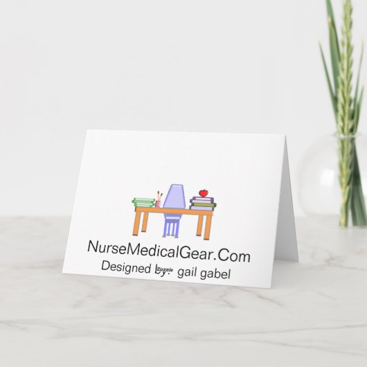 おもしろいで退職したな先生の挨拶状 カード (裏面)