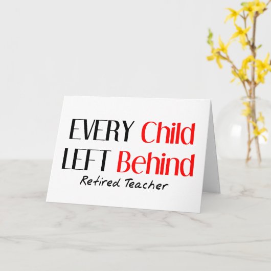 おもしろいで退職したな先生の挨拶状 カード (黄色い花)